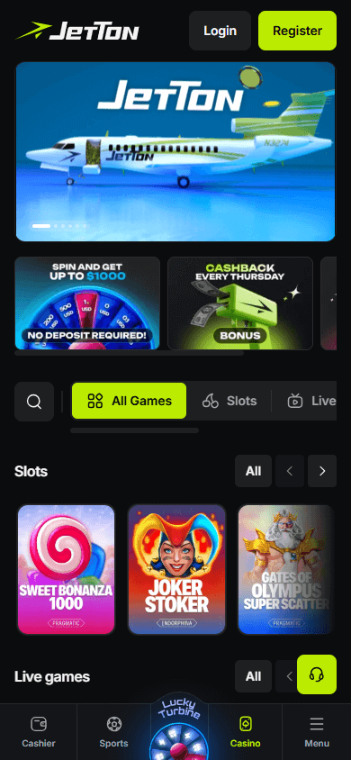 JetTon Casino Mobile screenshot